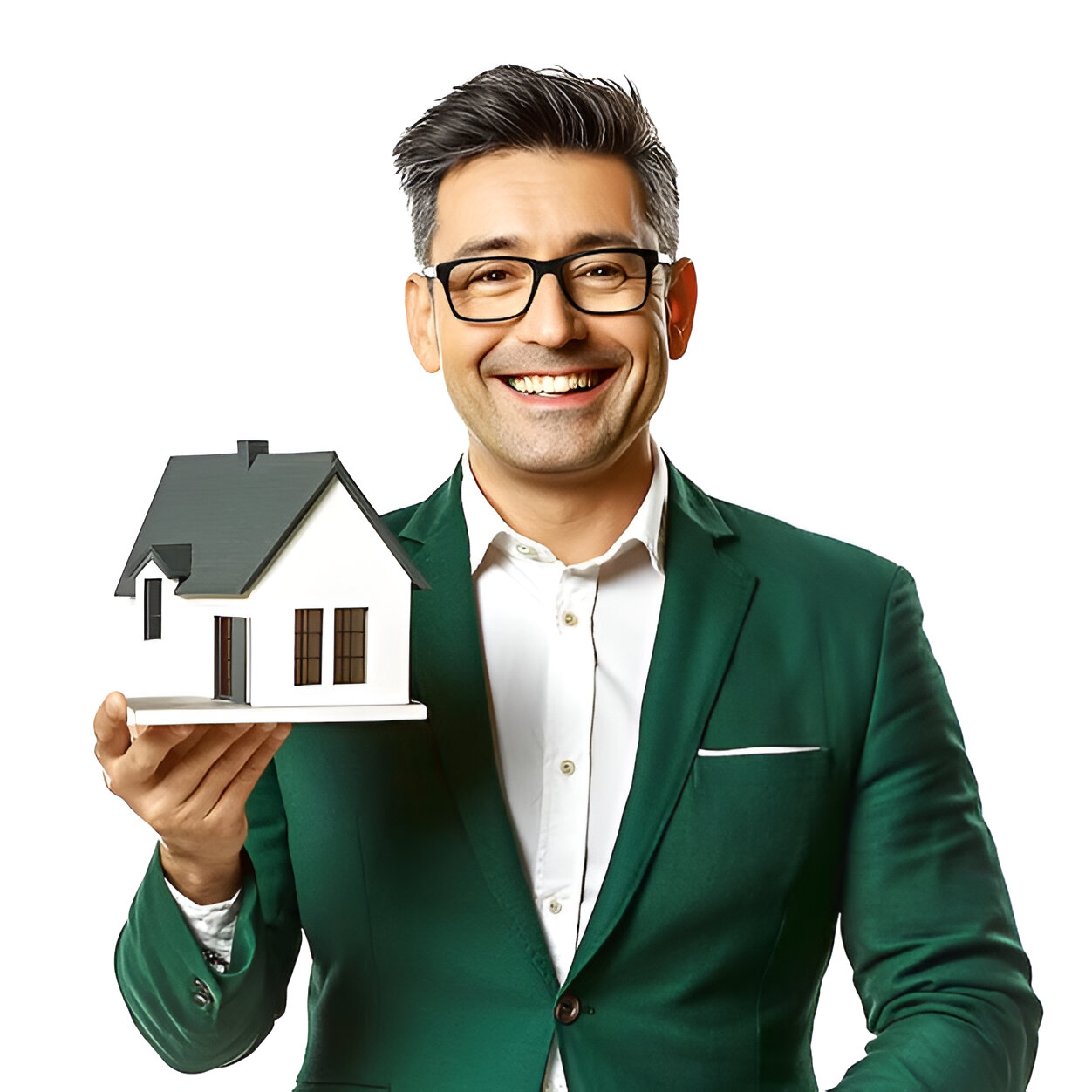 Modern property with green surroundings